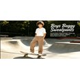 thumbnail image 5 of lcziwo Sweatpants for Boys 12-14 Baggy Straight Leg Sweat Pants with Pockets Open Bottom Elastic Waist Drawstring Jogger Sweatpant Khaki,12-13Years, 5 of 9