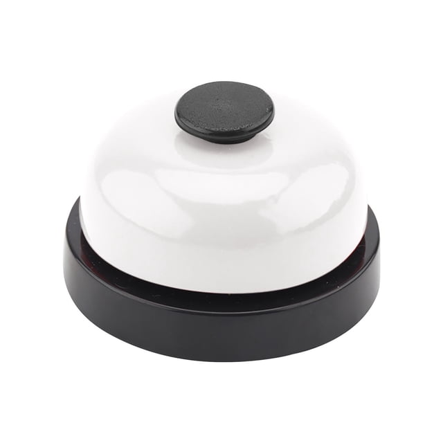 Fiudx Campana de Entrenamiento para Mascotas, Clicker Metálico de Invocación, Presión Suave para Un Sonido Nítido, Diseño Portátil para Entrenamiento, Multiusos para Mascotas y Restaurantes, Tamaño 7