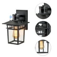 thumbnail image 2 of C Cattleya  Matte Black Motion Sensor Dusk to Dawn Outdoor Wall Light Wall Sconce, 2 of 5