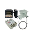 thumbnail image 1 of ziyahi Temperature Controller Relay Digital Electronic Probe Easy to Use Replacement REX-C100 SSR40DA Measurement Tool, 1 of 6