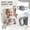 A002- Dark Gray, variant on Peekaboo Elephant for Student, Soft Silicone Student Feeding Set, Insulated Cup with Handle, Dark Gray, Dual Grip, 1 Pc, Bottle Water Bottle Accessory