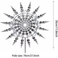 thumbnail image 2 of Nuevo Molino de viento de Metal 3D único y mágico, adecuado, gira fácilmente, giradores de viento, escultura cinética de viento para exteriores, césped, 2 of 5