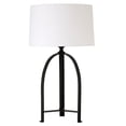 thumbnail image 1 of Henn&Hart 15" Blackened Bronze Metal/Fabric Table Lamp, 1 of 8