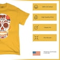 thumbnail image 6 of Cleveland Sugar Skull T-shirt Game Night CLE Fantasy Football Fan Men's Tee, 6 of 7