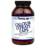 Twinlab Calcium Citrate Plus Magnesium Capsules, 250 Ct