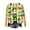 Tops-A702Orange, variant on LEKWK Funny St Patricks Day Shirt Women Plaid Graphic Long Sleeve Tees Crew Neck Trendy Tops Checkered Background Oversized Pullover Festival Wear