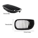 thumbnail image 5 of Rejilla de riñón protectora de una sola línea ABSABS Protective Frente Grille Grille Grill Estilo automático Reemplazo Reemplazo de accesorios Reemplazo para E46 4D Sedan 320i 2002-2005 Matte Black Eigraketly VI001699-01, 5 of 6