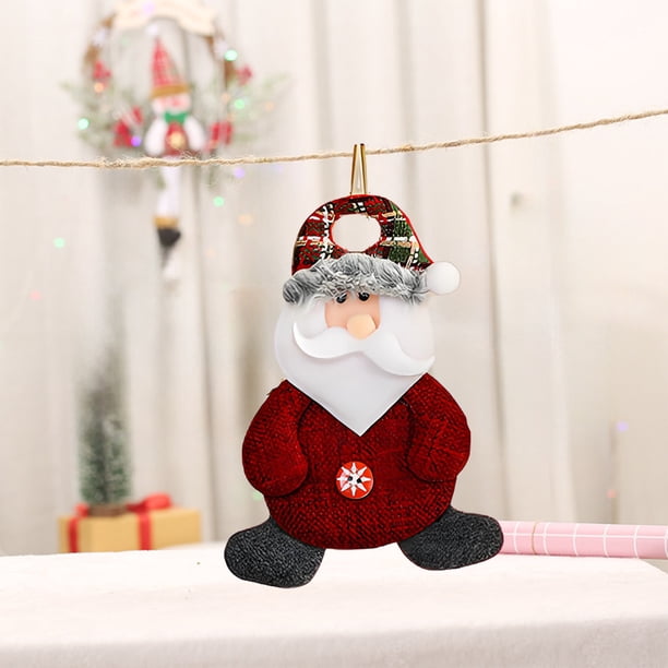Christmas Decoration Supplies Christmas Small Doll Old Man Button Small Pendant