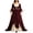 Purple, variant on Miqool Women's Off Shoulder Lace Up Corset Maxi Dress Puff Sleeve Ruffle Cuff Tiered Ruffle Hem Cocktail Party Dresses