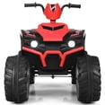 thumbnail image 1 of Patiojoy 12V Electric Kids Quad ATV Ride on Car with LED Lights& Bluetooth Red, 1 of 6