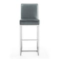 thumbnail image 2 of Manhattan Comfort Element 29.53" Faux Leather Barstool in Gray, 2 of 2