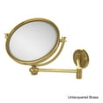 thumbnail image 5 of 8-in Wall Mounted Extending Make-Up Mirror 5X Magnification with Twist Accent in Satin Nickel, 5 of 5