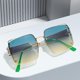 thumbnail image 2 of Gafas de sol para mujeres y hombres de gran tamaño clásico marco de metal tonos retro piloto gafas de sol protección UV, 2 of 5