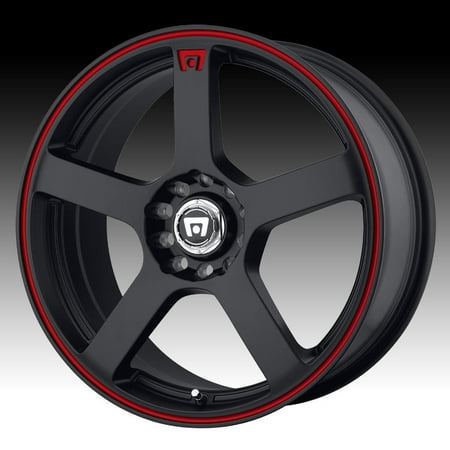 Motegi MR116 Matte Black Red 15x6.5 4x100 / 4x4.25 40mm (MR11656508740)