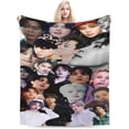 thumbnail image 2 of Blanket Park Jimin Soft and Comfortable Wool Fleece Throw Blankets Gift for Home Decoration Sofa Office car Camping Yoga Travel Home Decoration Cozy Plush Beach, 2 of 5