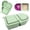 Light Green, variant on 1 Pack Silicone Reusable Snack Containers with Lids - 8 oz Double Compartment Snackle Box for Kids & Adults, Leakproof, Small for Dressing, Snacks, School, Office, Picnic