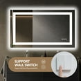 thumbnail image 3 of Bathroom Mirrors 60x28 Inch Frameless LED Bathroom Mirror,Smart Mirror,Wall Mounted Bathroom Mirrors, 3 of 7