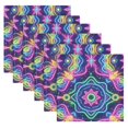 thumbnail image 5 of Iauyy Satin Napkins Set of 1- Neon Star Mandala Pattern DIY Printing Decoration Cloth Napkin- Easy Care for Home/Party, 5 of 8