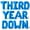 Blue, variant on Letter Balloons - THIRD YEAR DOWN 16" Inch Alphabet Letters Foil Mylar Balloon 3rd Birthday Party Banner (Pink)