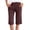 Wine -AH08, variant on Inglocry Bermuda Shorts for Women 2026 High Waisted Drawstring Trendy Stretchy Denim Shorts Knee Length Cutoff Loose Fit Long Short Pants Black XL