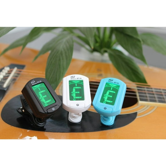 ENO ET-33 Mini Clip-on Guitar Tuner Digital LCD Chromatic Guitar Bass Violin Ukulele Chromatic Bass Violin Tuner