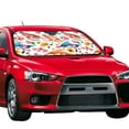 thumbnail image 2 of Bingfone Flowers Birds And Butterflies Car Windshield Sun Shade Protector Keep Your Vehicle Cool Sun Shield Visor Cover Foldable For Car Truck Suv-Small, 2 of 9