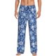 thumbnail image 1 of Fotbe whiet Snowflake blue background Pantalones de Pijama para Hombre, Pantalones de Dormir, Pantalones de Casa con Cintura Ajustable y Bolsillos-X-Large, 1 of 6