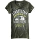 thumbnail image 1 of Aeropostale Womens Puff Paint Graphic T-Shirt, Verde, X-Large, 1 of 1