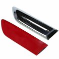thumbnail image 3 of 2X Universal Car Auto Air Flow Fender Chrome Side Hood Vent Decoration Sticker, 3 of 11