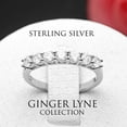 thumbnail image 4 of Carla Anniversary Wedding Band Ring Sterling Silver Women Ginger Lyne Collection, 4 of 4
