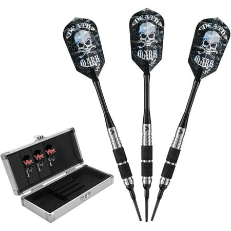 Viper Desperado Tungsten Death Mark Soft Tip Darts, 1 Knurled Ring 18g