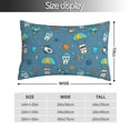 thumbnail image 2 of KLL Teeth Cosmonaut Pillow Covers Envelope Closure,Super Soft and Cozy Fuzzy Fleece Pillow Case Cover (No pillow core） 16"x24", 2 of 5