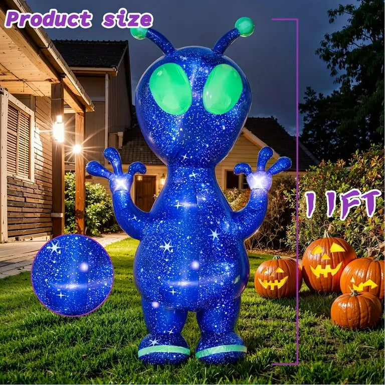 Coolmade 11 Ft Inflatable Alien Outdoor Decorations, Prelit