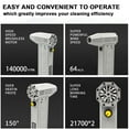 thumbnail image 3 of Graflsoa High-Speed 140,000 RPM Cordless Blower with Stepless Speed Control, 4000mAh Rechargeable Battery, and LED Power Indicator for Multi-Purpose Cleaning and Inflating (Black), 3 of 6