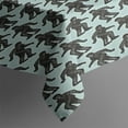thumbnail image 3 of Blue Bigfoot Pattern Rectangle Tablecloth 60"x84",Waterproof Polyester Rectangle Table Cloth, Wipeable Spillproof Polyester Tablecloth for Dining, Camping, Indoor and Outdoor, 3 of 5