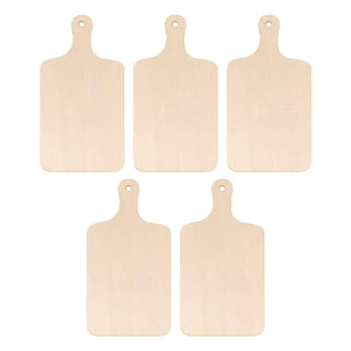 D-GROEE 6Pcs/Set Mini Wooden Cutting Board Craft with Handle Wooden  Chopping Board Small Serving Board Rustic Paddle Kitchen Board Cooking  Butcher