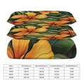 thumbnail image 2 of 3 Pcs Soft Bedding Set, Includes 1 Duvet Cover with Zipper And 2 Pillow,Shams Hawaiian Hibiscus Garden Orange Flowers Twin(86"x70"), 2 of 8