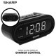 thumbnail image 4 of Alarma digital Sharp con AccuSet: reloj inteligente automático, nunca necesita configuración (LED blanco y negro medianoche), 4 of 5