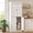White Wood Grain, variant on HOMCOM 72" Traditional Freestanding Kitchen Pantry Cupboard with 2 Cabinet, and Adjustable Shelves, Black Wood Grain