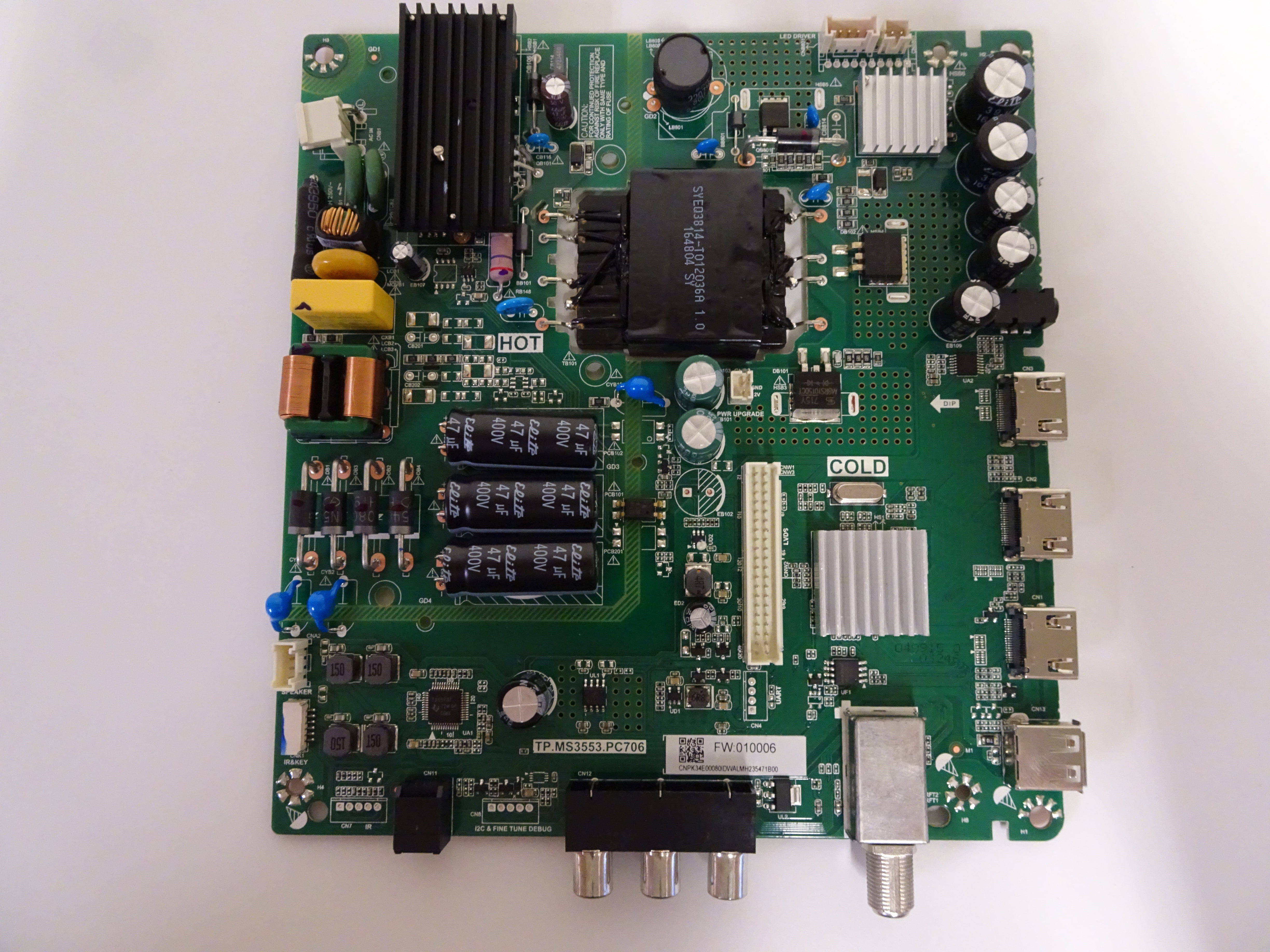 Toshiba 43L420U Main Board (TP.MS3553.PC706) PK34E00080I