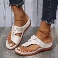 thumbnail image 1 of Zapatillas de cuña cómodas de verano para mujer, sandalias de playa informales de fondo grueso Wmkox8yii  ytu7084, 1 of 9