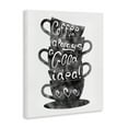 thumbnail image 3 of Stupell Industries Coffee Mugs Stacked & Phrase Food & Beverage Painting Wrapped Canvas Canvas Art Print Wall Art, 16 x 20, 3 of 7