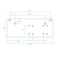 thumbnail image 2 of Nuk3y Flat Drop Bracket Mounting Plate for 4000 Series Door Closer, 2 of 3