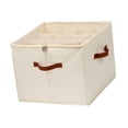 thumbnail image 2 of Organizador de zapatos Macarena plegable con tapa transparente Beige, 2 of 8