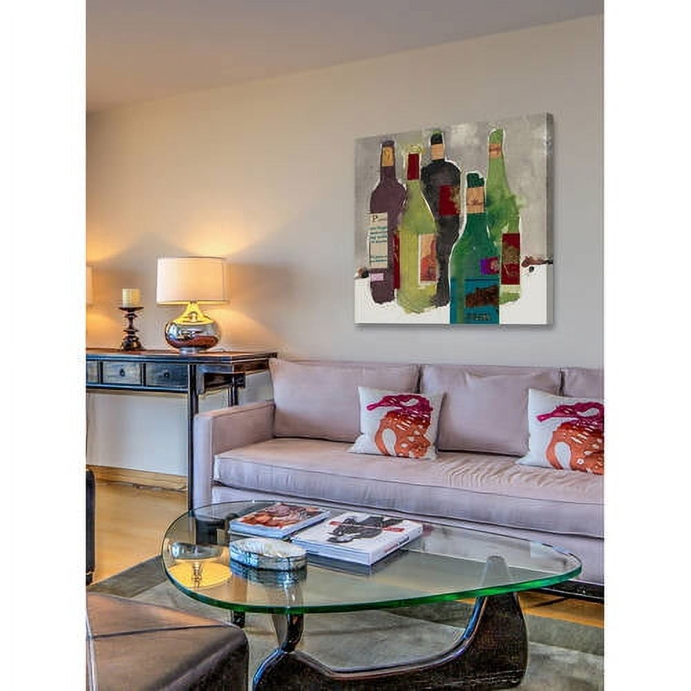 Marmont Hill "Five Bottles" Painting Print on Wrapped Canvas
