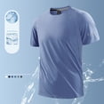 thumbnail image 7 of NIEWTR Mens Workout Athletic Shirts Moisture Wicking Running T-Shirts Breathable Short Sleeve Gym Tee（Blue,5XL), 7 of 7