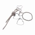thumbnail image 2 of Rhinestones Keychain Pendant Heart Keyring Bag Charm Love Mirror Handbag Charm Creative Car Keychain for Bag Decorations, 2 of 11