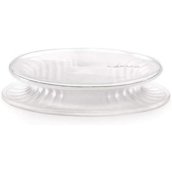 Lekue Reuse & Reduce Flexible Reusable Lid, 4.4-Inch, Clear