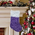 thumbnail image 5 of Large Christmas Stocking for Fireplace Decorations, Non-Woven Holiday Hanging Ornament with Spacious Interior for Candy, Gifts, and Snacks, 5 of 5