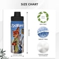thumbnail image 4 of 18 Oz Sports Insulated Water Bottle Zootopia Stainless Steel Kettle Leak Proof for Sports Gym Travel, 4 of 8
